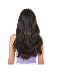 Dark Brown #2 silk top wig 24 inches with tiny layers