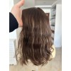 14inches Silk Top Natural 4# with 12# Highlights Color Virgin European Wave Hair Regular Kosher Wigs