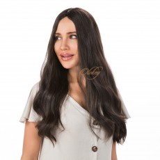 24" Natural Brown #4 Silk Top Wig – Mini Tiny Layer | Handmade 4×4 Silk Top with Wefted Back Cap