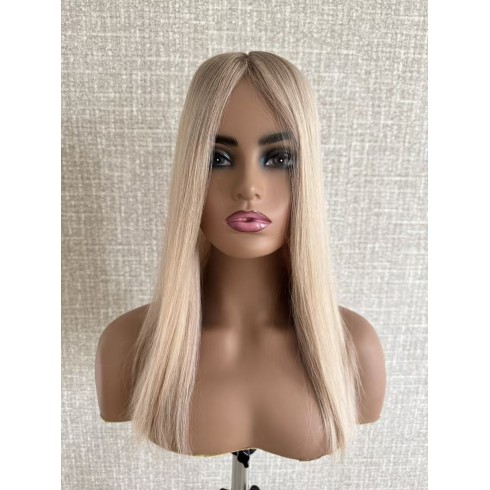 Balayage Ashy Blonde Silk Top Hair Topper 20 Inch